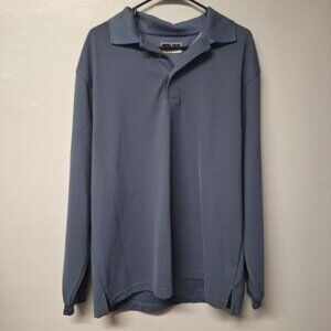 Grand Stand‎ Long Sleeve Shirt Golfing Sports Active Mens XL Blue